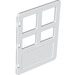 Duplo White Door with Different Sized Panes (2205)