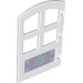 Duplo White Door with Purple panel with snowflake with Larger Bottom Windows (52341 / 71362)