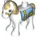 Duplo Blanc Foal avec Gold Harness (73388)