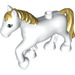 Duplo White Horse with Gold Mane (1376 / 57892)