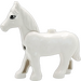 Duplo White Horse with Movable Head with Eyelashes