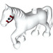 Duplo White Horse with Red Bridle (1376 / 25221)