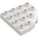 Duplo Blanc assiette 4 x 4 avec Rond Pièce de monnaie (98218)