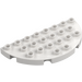 Duplo Biały Talerz 8 x 4 Semicircle (29304)