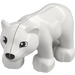 Duplo hvid Polar Bjørn Cub - Walking (12023 / 64150)