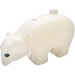 Duplo White Polar Bear with round blue eyes