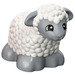 Duplo Weiß Sheep (Sitting) mit Woolly Coat (73381)