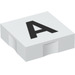 Duplo Blanco Plana 2 x 2 con Lado Indents con &quot;A&quot; (6309 / 48456)