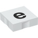 Duplo White Tile 2 x 2 with Side Indents with &quot;e&quot; (6309 / 48475)