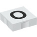 Duplo White Tile 2 x 2 with Side Indents with &quot;O&quot; (6309 / 48532)