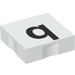 Duplo White Tile 2 x 2 with Side Indents with &quot;q&quot; (6309 / 48547)