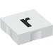 Duplo White Tile 2 x 2 with Side Indents with &quot;r&quot; (6309 / 48550)