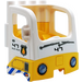 Duplo White Truck Cab with Yellow Bottom with &#039;47&#039; on the front Sticker (48124)