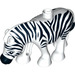 Duplo hvid Zebra med Glat Mane (12042 / 88693)