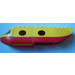 Duplo Giallo Aereo Jetliner Fuselage con Rosso Base e Cargo Porta