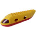 Duplo Yellow Airplane Jetliner Fuselage with Red Base without Rear Cargo Door