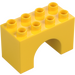 Duplo Yellow Arch Brick 2 x 4 x 2 (11198)