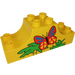 Duplo Yellow Bow 2 x 6 x 2 with Butterfly, Grass and Tree Pattern (4197)