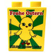 Duplo Gelb Stein 1 x 2 x 2 mit Frohe Ostern 2015 LEGOLAND Discovery Centre