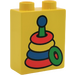 Duplo Jaune Brique 1 x 2 x 2 avec Stacking Toy sans tube à l&#039;intérieur (4066)