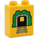 Duplo Yellow Brick 1 x 2 x 2 with Train Tunnel without Bottom Tube (4066)