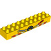 Duplo Yellow Brick 2 x 10 with Workshop sign (2291 / 86019)