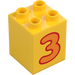 Duplo Jaune Brique 2 x 2 x 2 avec 3 (13165 / 31110)