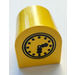 Duplo Amarillo Ladrillo 2 x 2 x 2 con Parte superior curva con Clock (3664)