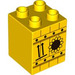 Duplo Yellow Brick 2 x 2 x 2 with Sunflower crate (31110 / 55885)