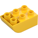 Duplo Žlutá Kostka 2 x 3 s Převrácený Sklon Curve (98252)