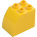 Duplo Yellow Brick 2 x 3 x 2 with Curved Side (11344)