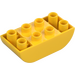 Duplo Amarillo Ladrillo 2 x 4 con Curvo Parte inferior (98224)