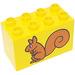 Duplo Yellow Brick 2 x 4 x 2 with Squirrel (31111)