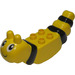 Duplo Yellow Butterfly Body with Black Stripes