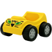 Duplo Yellow Car with Tiger Face and Yellow Wheels (76378)