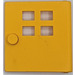 Duplo Yellow Door 1 x 4 x 3 with Four Windows Narrow