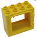 Duplo Yellow Door Frame 2 x 4 x 3 with Raised Door Outline and Framed Back (2332 / 74842)