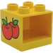 Duplo Yellow Drawer Cabinet 2 x 2 x 1.5 with Apples (4890)