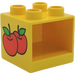 Duplo Yellow Drawer Cabinet 2 x 2 x 1.5 with Apples (4890)