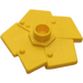 Duplo Amarillo Flor con Plates (44519)