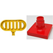 Duplo Yellow Radar Antenna Assembly with Red Base (4376)