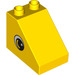 Duplo Yellow Slope 1 x 3 x 2 with Eyes (63871 / 99873)