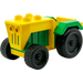 Duplo Yellow Tractor with Green Mudguards