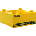 Duplo Giallo Treno Compartment 4 x 4 x 1.5 con Sedile con 50422 Treno Decorazione (51547 / 52419)