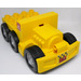 Duplo Yellow Truck Bottom 5 x 9 with front, rear and side Sticker (47424)