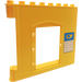Duplo Yellow Wall 1 x 8 x 6,door,right with Message Board (51261)