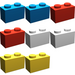 LEGO 1 x 2 Bricks Set 1220-2