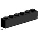 LEGO 1x6 Black Bricks Set 3473