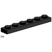 LEGO 1x6 Black Plates Set 3486