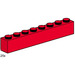 LEGO 1x8 Red Bricks Set 3482